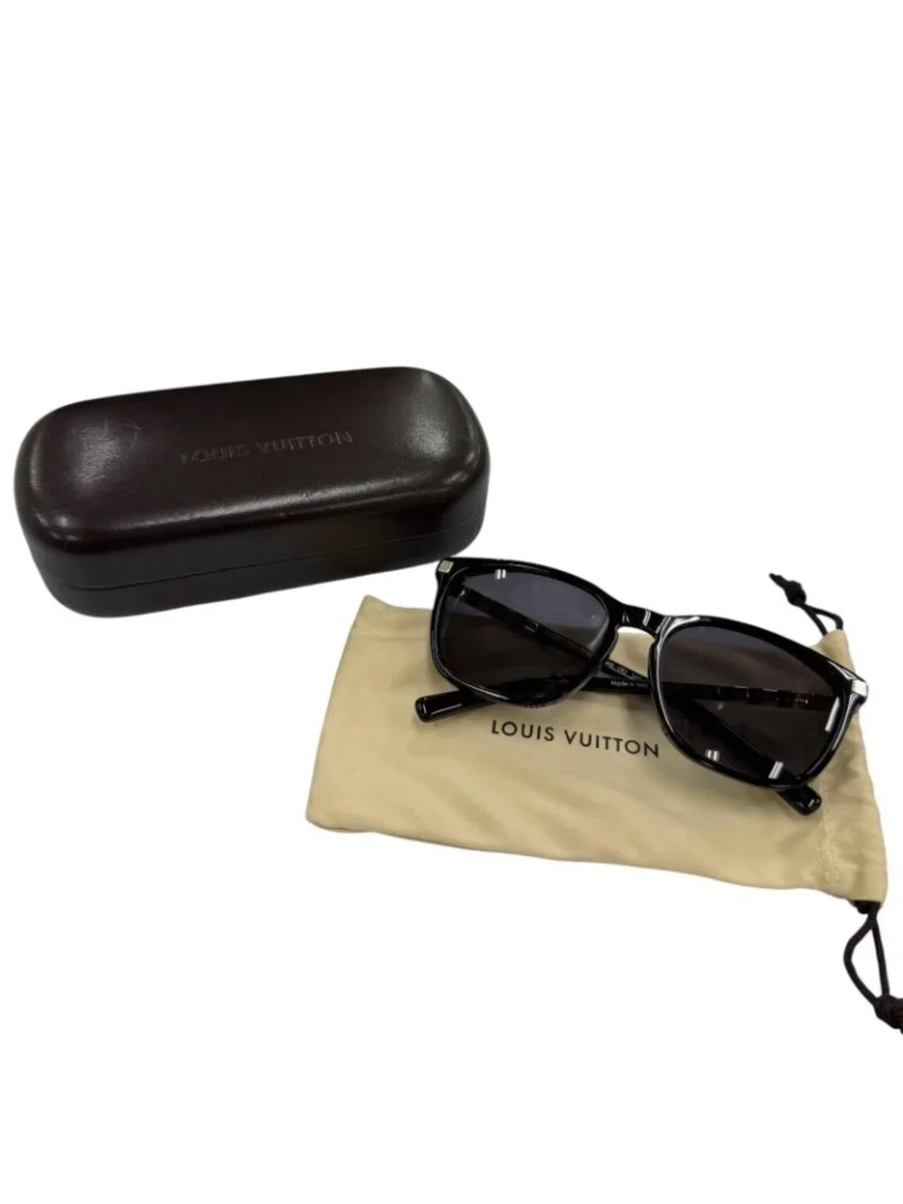 Louis Vuitton Conviction Sunglasses Black Silver 57 18 Demo Lens Eyewear